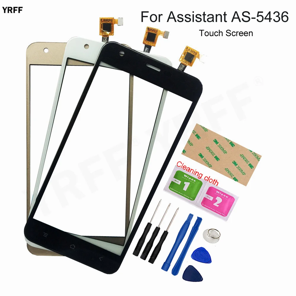 

Переднее стекло для телефона, сенсорная панель, экран для Assistant AS-5436, сенсорный экран, дигитайзер, сенсорный датчик, детали в сборе