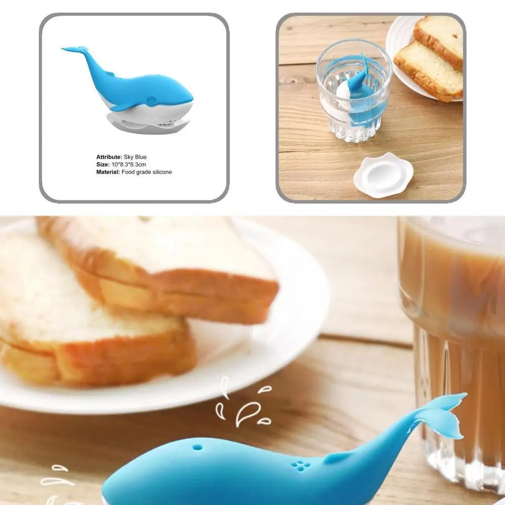 

Easy to Use Reusable Portable Whale Shaped Tea Infuser for Teahouse
