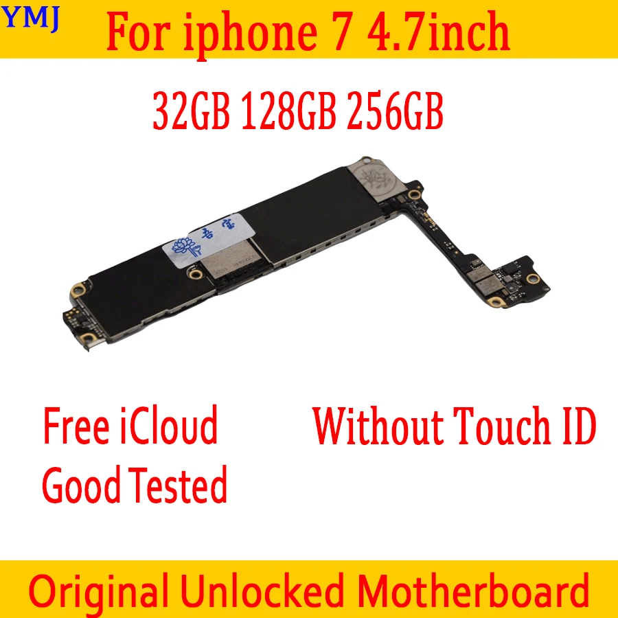 

Для iPhone 7 материнская плата без Touch ID оригинальная разблокированная для iphone 7 логическая плата 32 ГБ/128 ГБ/256 ГБ с чипами