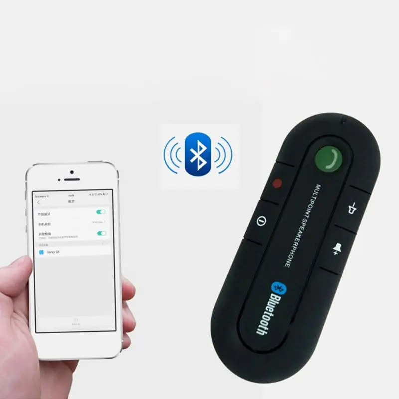 1 комплект автомобильный козырек бортовой Bluetooth громкая связь Автомобильный Bluetooth телефон Bluetooth Hands Free Портативный беспроводной Bluetooth