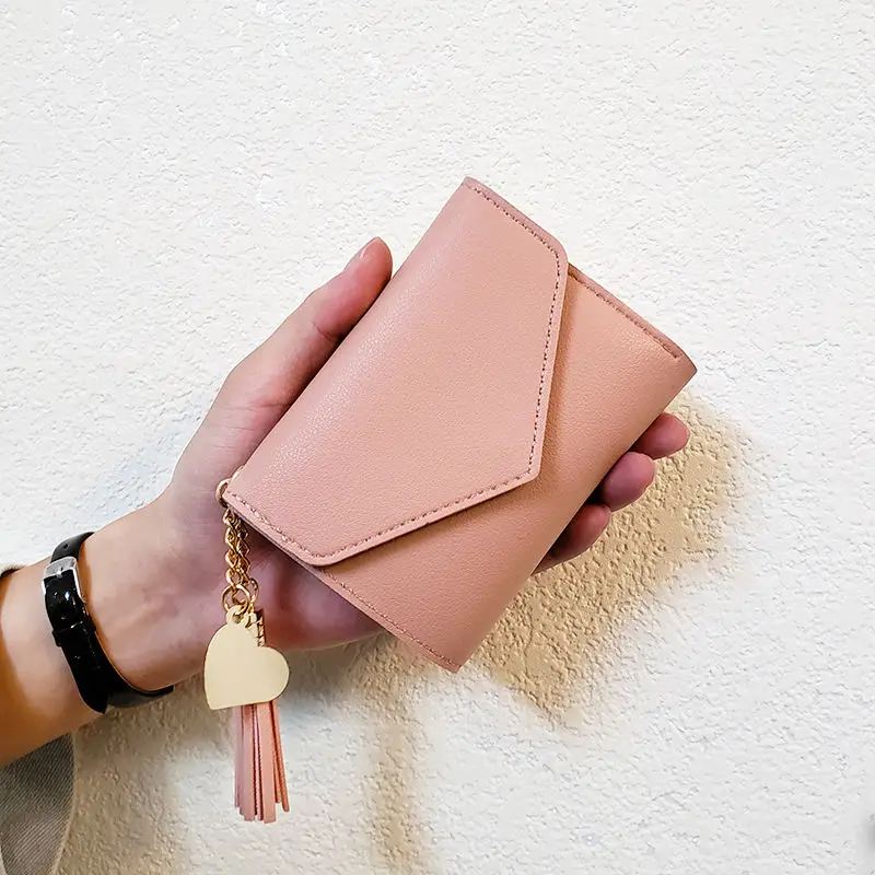 Милый женский кошелек из искусственной кожи женские кошельки с кисточкой и