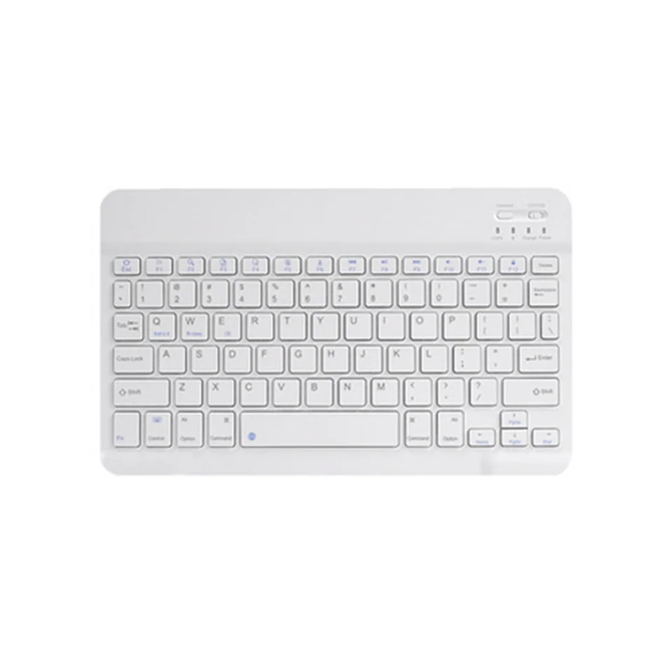 Чехол для iPad Air3 10,2 ''Mini5 чехол для клавиатуры с карандашом для Apple iPad 5/6th 9,7 Air1/2 силиконовая Мягкая задняя подставка - Цвет: White keyboard
