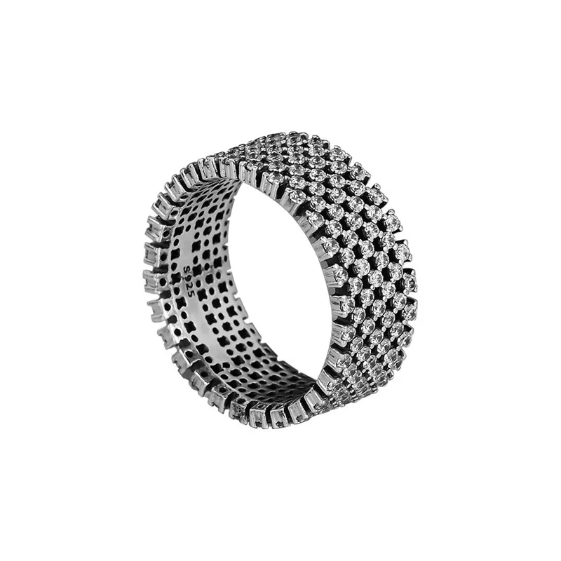 Женские и мужские блестящие кольца с прозрачным фианитом ювелирные изделия из