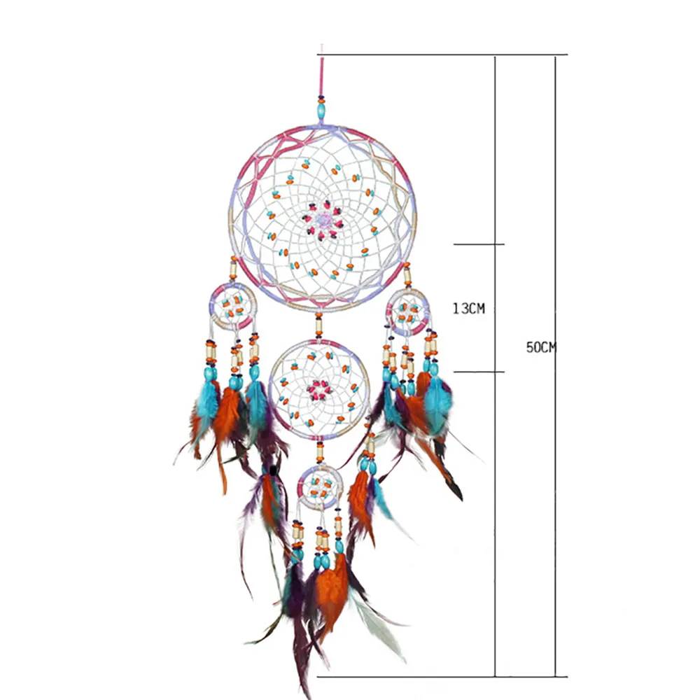 

Handmade Dreamcatcher Net Hanging Home Car Decoration Decor Craft Gift Feathers Wall Hanging Dreamcatchers Decor For Home