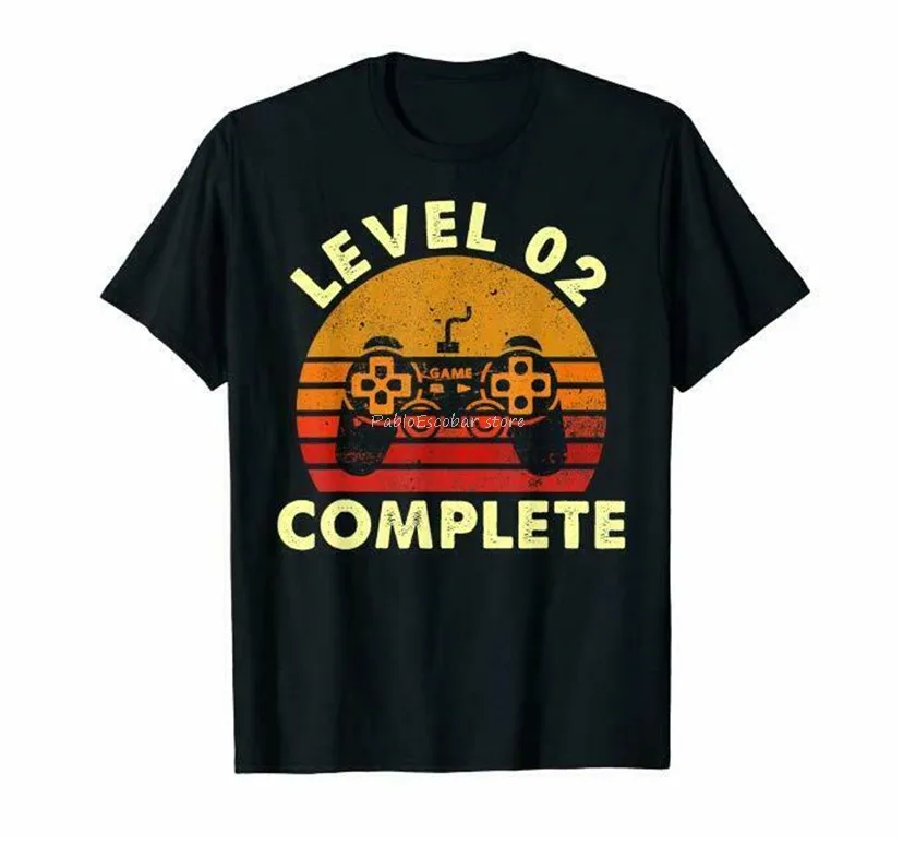 

Level 2 Complete Vintage T-Shirt Celebrate 2Nd Wedding shubuzhi Funny Tops Tee Shirt men summer t-shirt brand tops