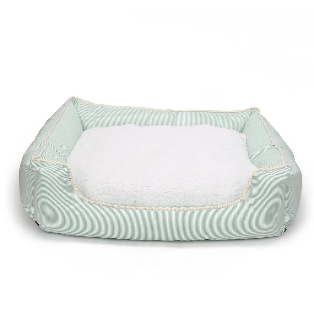 Square Dog Bed Диван-кровать для больших собак, нескользящая кровать для домашних животных, мягкая теплая флисовая подушка для собак, скамейка для домашних животных, товары для домашних животных, щенков BD0075 - Цвет: Square Dog Bed