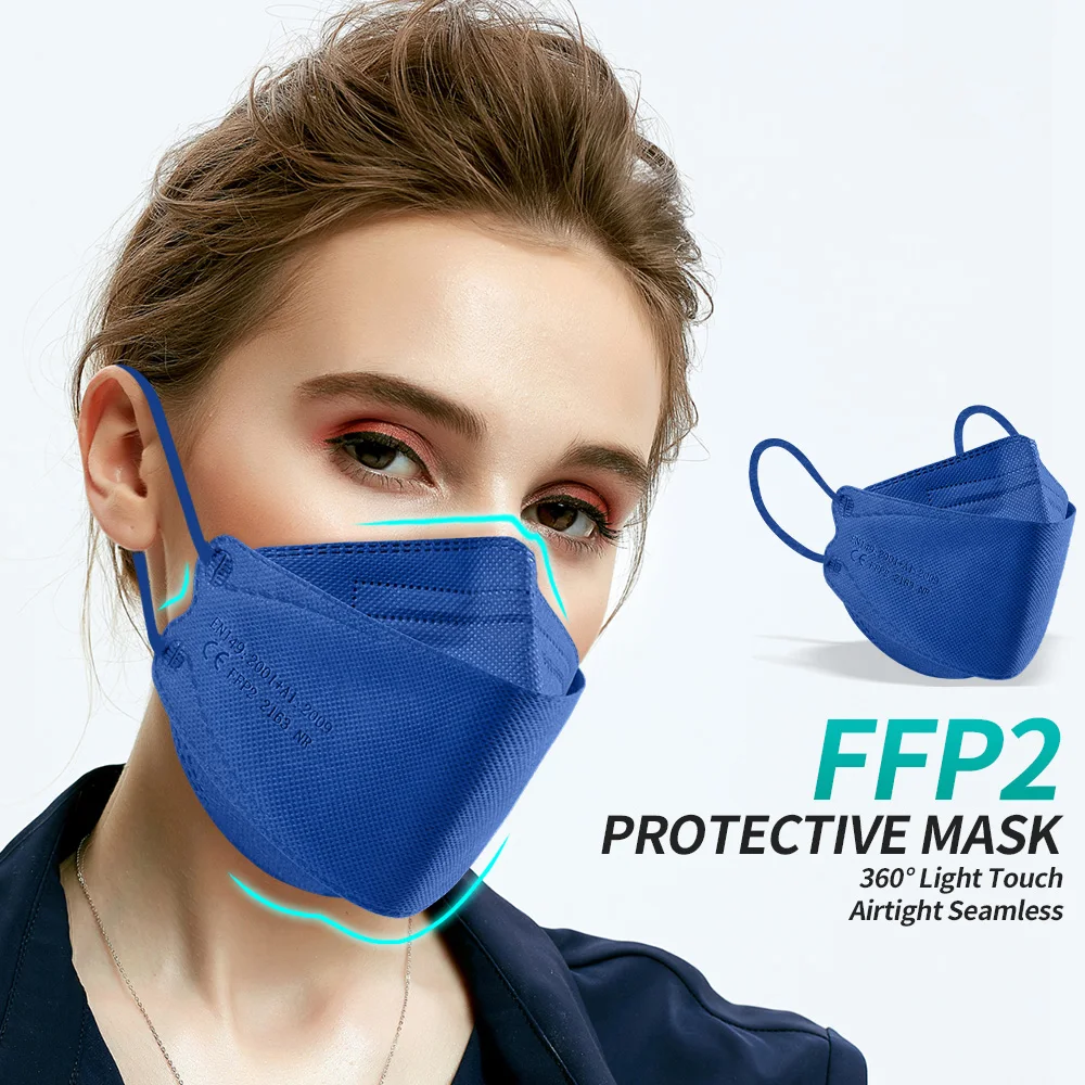 Mascarilla FPP2 Homologada Colores FFP2 Mascarillas KN95 Adult CE FFP2Mask FFP3 4 Layers Fish Mask FP2 Masque FFP 2 | Безопасность и