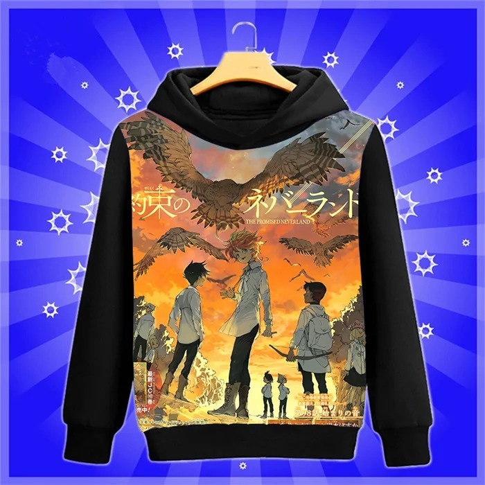 Аниме-Толстовка Manga The Promised Neverland Yakusoku no Neverland Norman cosplay Sweatshirt весна-осень мужские и женские пуловеры пальто - Цвет: 22