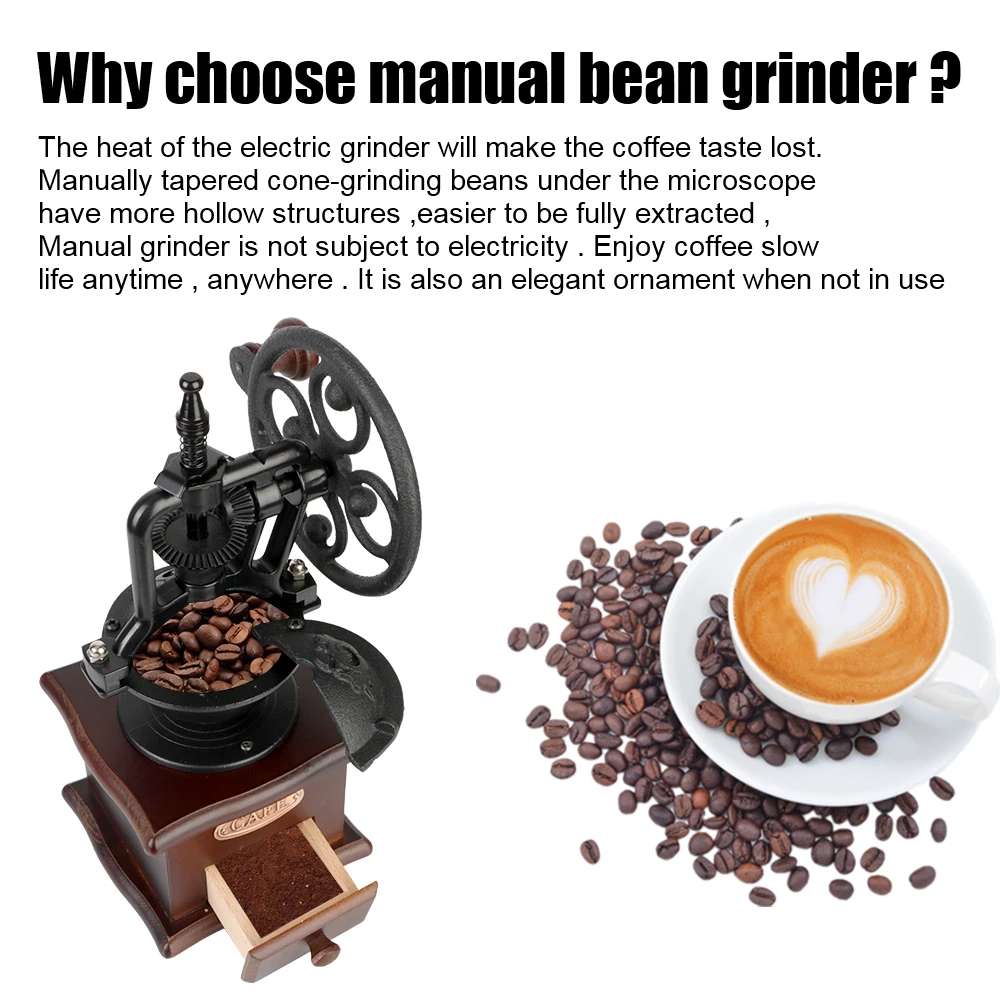 Мини мельница для специй шлифовальный Деревянный Колесо обозрения Ретро