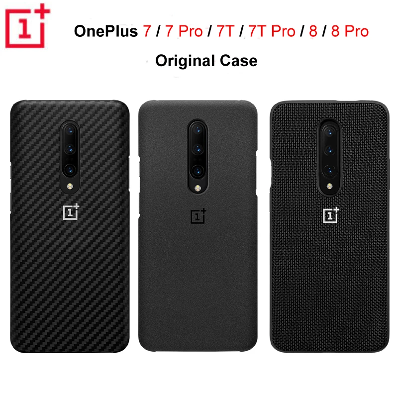 Оригинальный официальный OnePlus 7 Pro 7T 8 Чехол Karbon Carbon Sandstone нейлоновый чехол-бампер