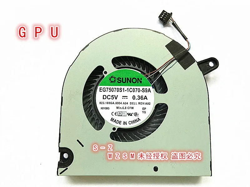 Новый охлаждающий вентилятор WZSM для ноутбука DELL G3-3590 EG75070S1-1C060-S9A EG75070S1-1C070-S9A cn-0160Gm