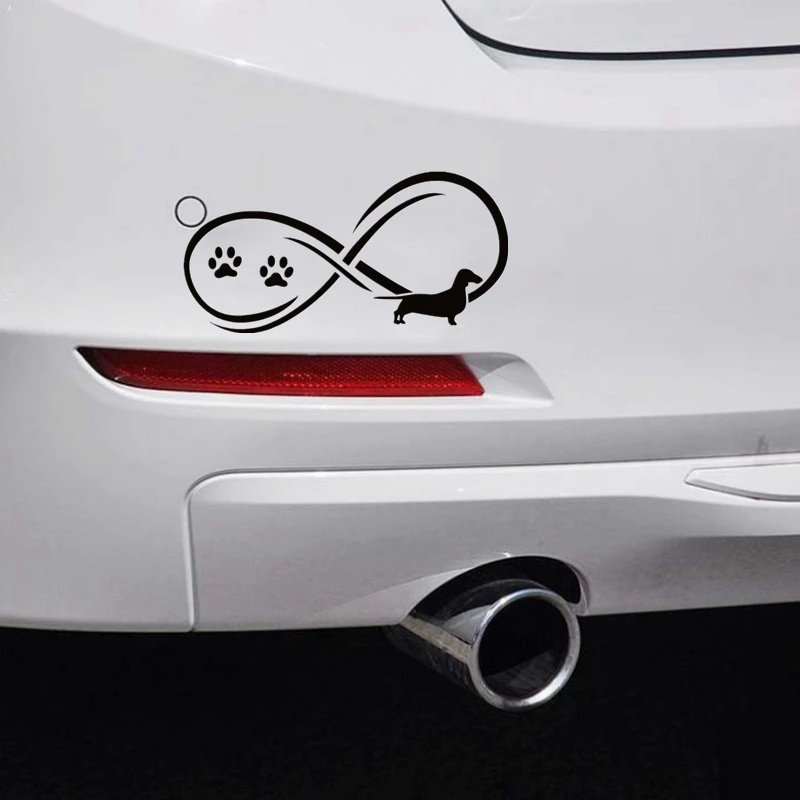 40743# наклейки на авто Винерская Собака Такса Бесконечность водонепроницаемые