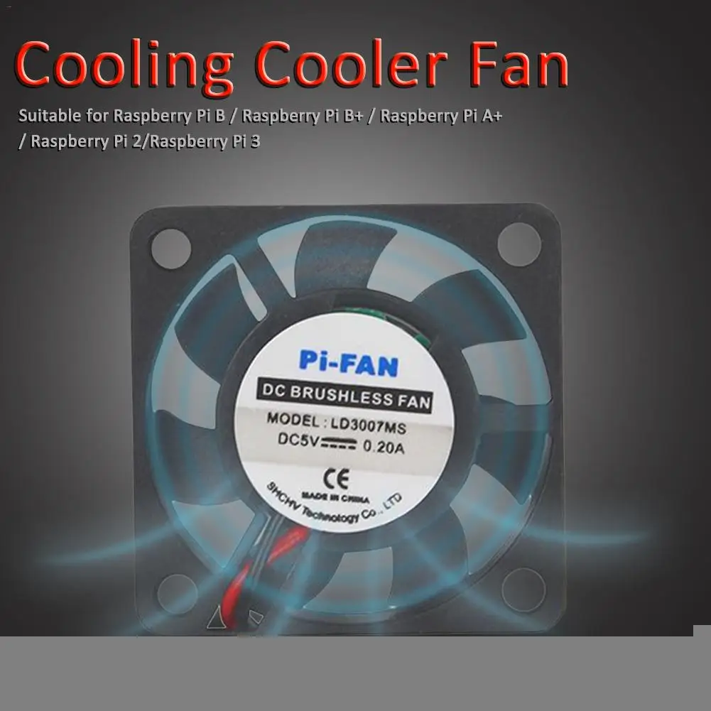 Мини вентилятор для компьютерного охлаждения 1 шт. 5 В черный маленький кулер 2