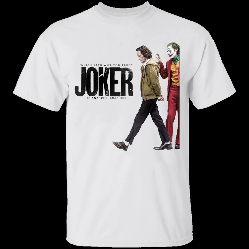 Мужская футболка с джокером хоаквином Фениксом хит 2019 черная ретро круглым