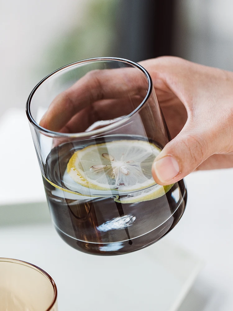 Простой скандинавский креативный кофейный стакан для вина прозрачная Горячая