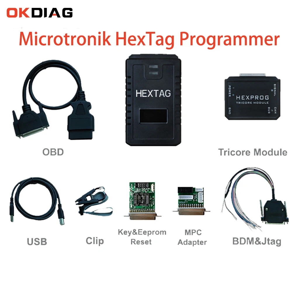 

Newest Microtronik HexTag Programmer V1.0.8 with BDM Funtions EEPROM Reset Get Tricore and MPC5XX Module Diagnostic Tools