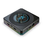 ТВ-приставка X96 X4 S905X4 Smart RGB с подсветкой, Android 11, Двухдиапазонная, 2,4 ГГц5 ГГц, Wi-Fi, Bluetooth, совместимая с медиаплеером 8K, ТВ-приставка