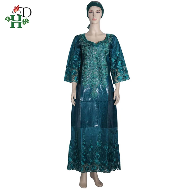 Африканская женская одежда H & D кружевные платья Африканское платье женское с