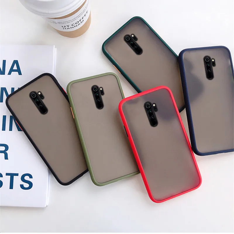 Прозрачный матовый чехол для задней панели телефона Xiaomi Redmi CC9 CC9E A3 Lite Note 6 7 7S 7A 8 8A 8T