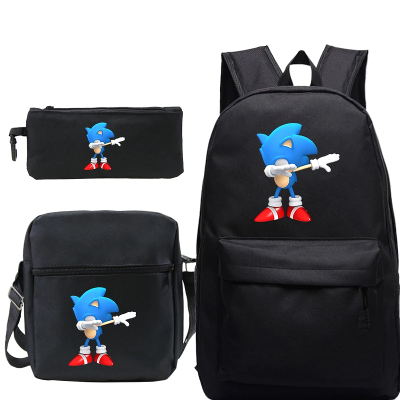 2 Sonic рюкзак наборы для подростков девочек мальчиков школьные сумки для ноутбука дорожные рюкзаки с ручкой и сумки через плечо - Цвет: 2
