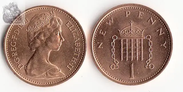 1 пенни для Великобритании монета старой версии европейские новые оригинальные