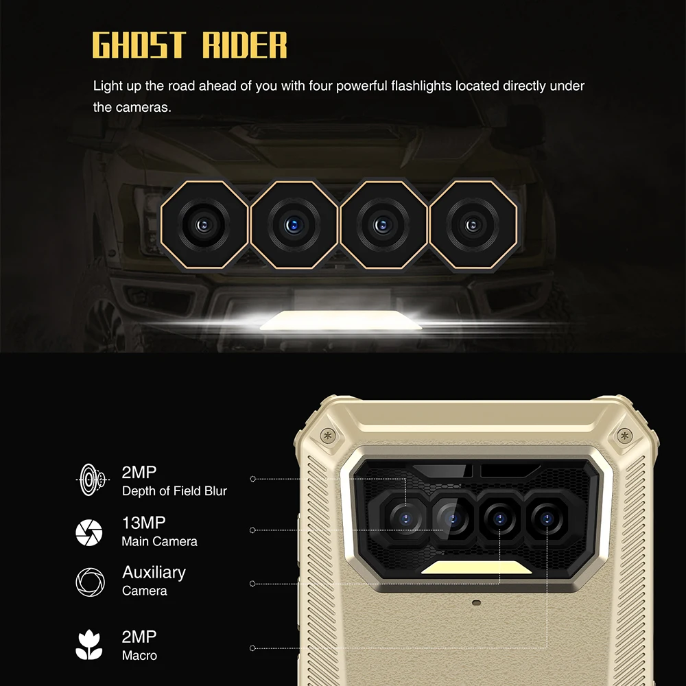 IIIF150 B2021 Rugged  Mobile Phone IP68/69K 6GB+64GB 8000mAh Octa Core SmartPhone NFC 5.86'' HD+ MediaTek Helio G25 13MP Camera