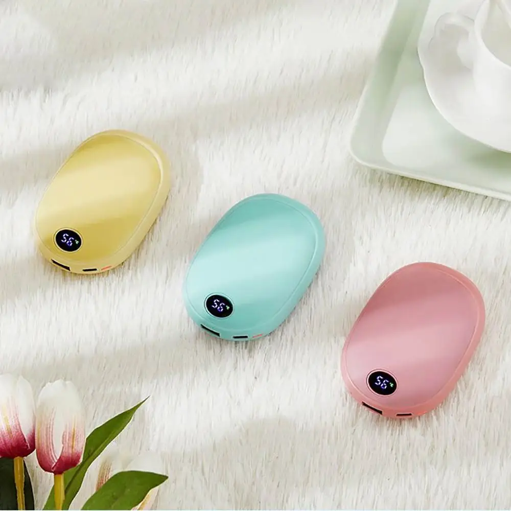 

10000mah Hand Warmer Digital Display Temperature Control Double-Sided Heating Hand Warmer USB Charging Mini Digital Hand Warmer