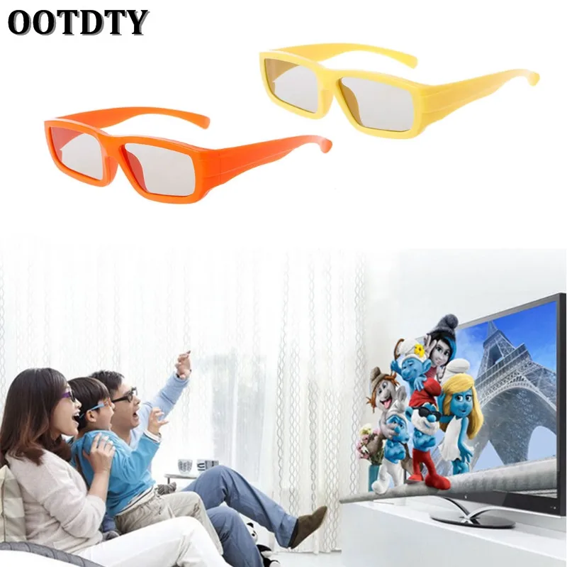 OOTDTY 3D очки детские размер круговой поляризационные Пассивные для реального D ТВ