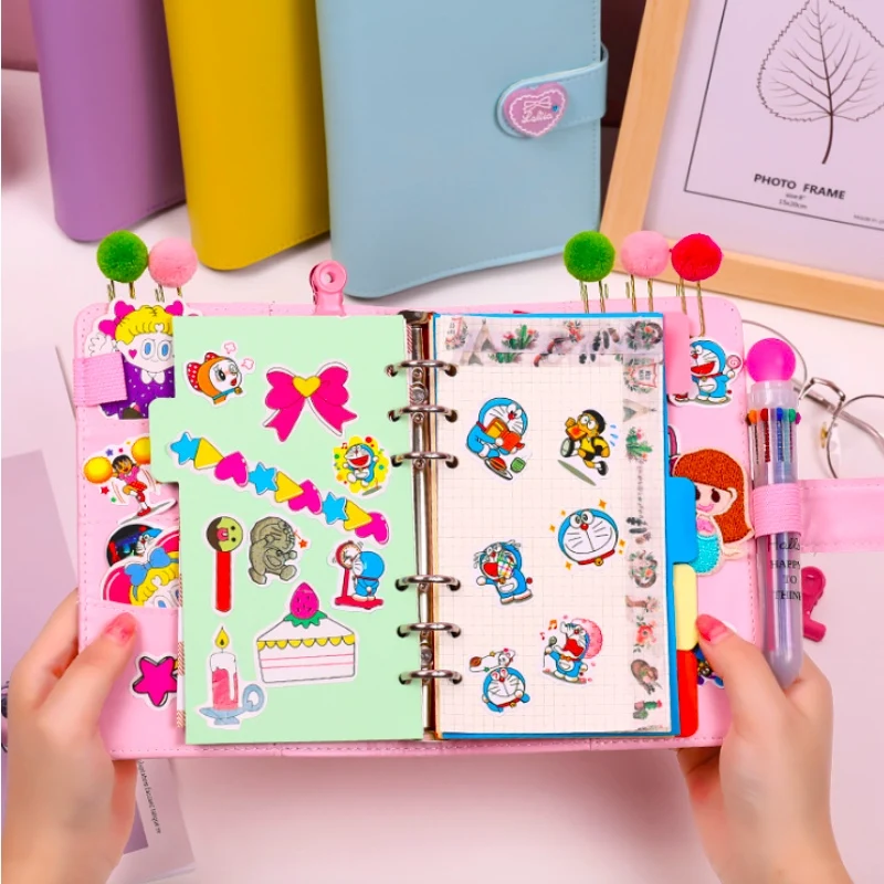 Книга книжка в форме сердца для девушек с свободными листьями маленькая свежая и