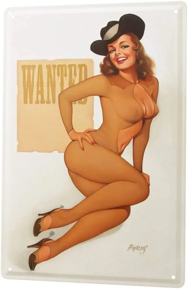 

LEotiE с 2004 года постер Cowgirl Hat жестяной знак металлическая пластина декоративный знак таблички для домашнего декора 20x30