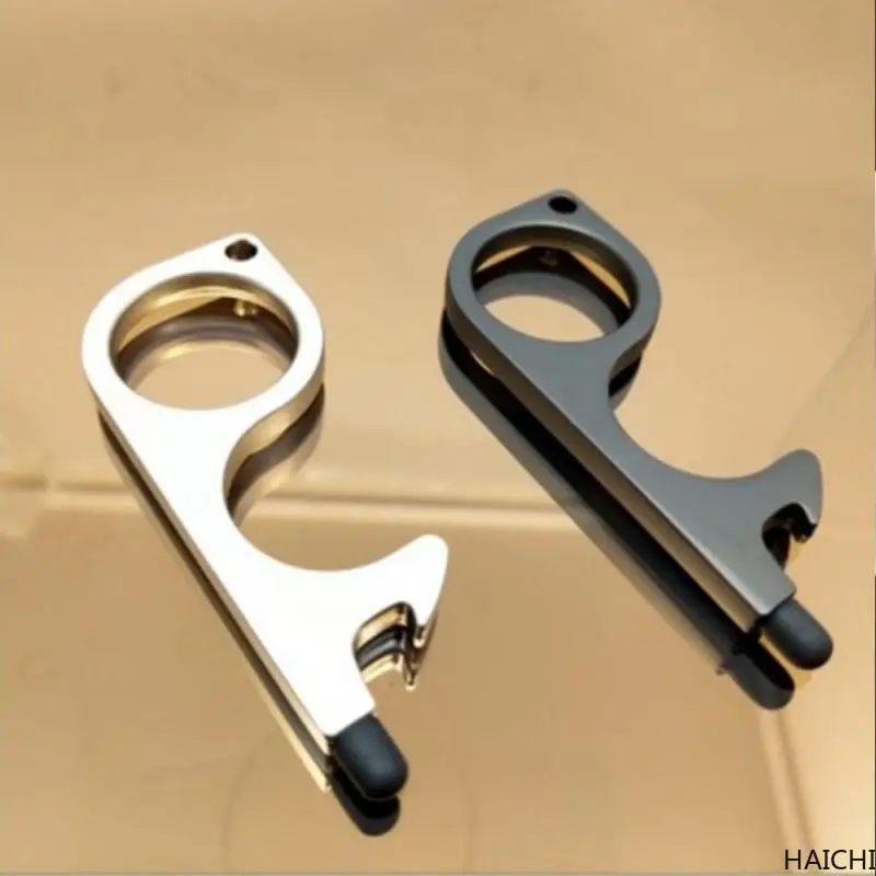 

Touchless Door Opener Key Chain Key Ring Keychain Bronze Rhodium Gold Split Keyrings Keychain Jewelry Making Wholesale DIY