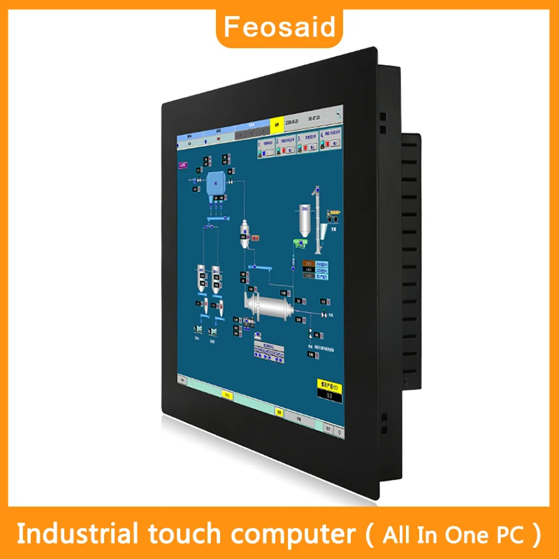 15.6 inch Industrial All in one pc Embedded mini computer Resistive touch screen computer ,Wall-mounted bracket mounting PC