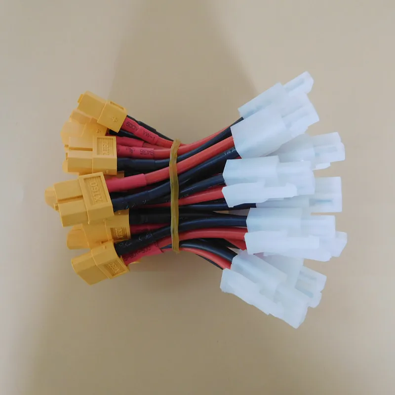50 шт. переходник с XT60 на штекер Tamiya кабель для преобразования 14AWG 5 см адаптер Lipo