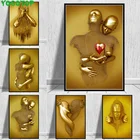 Металлическая фигурка статуя Искусство Алмазная вышивка современные влюбленные скульптура сделай сам алмазная живопись полная мозаика вышивка крестиком YY5545