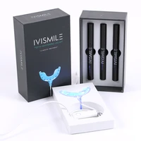 ivismile teeth whitening kit with led light home use oral care bleach dental remove tooth stains professional dental whitening