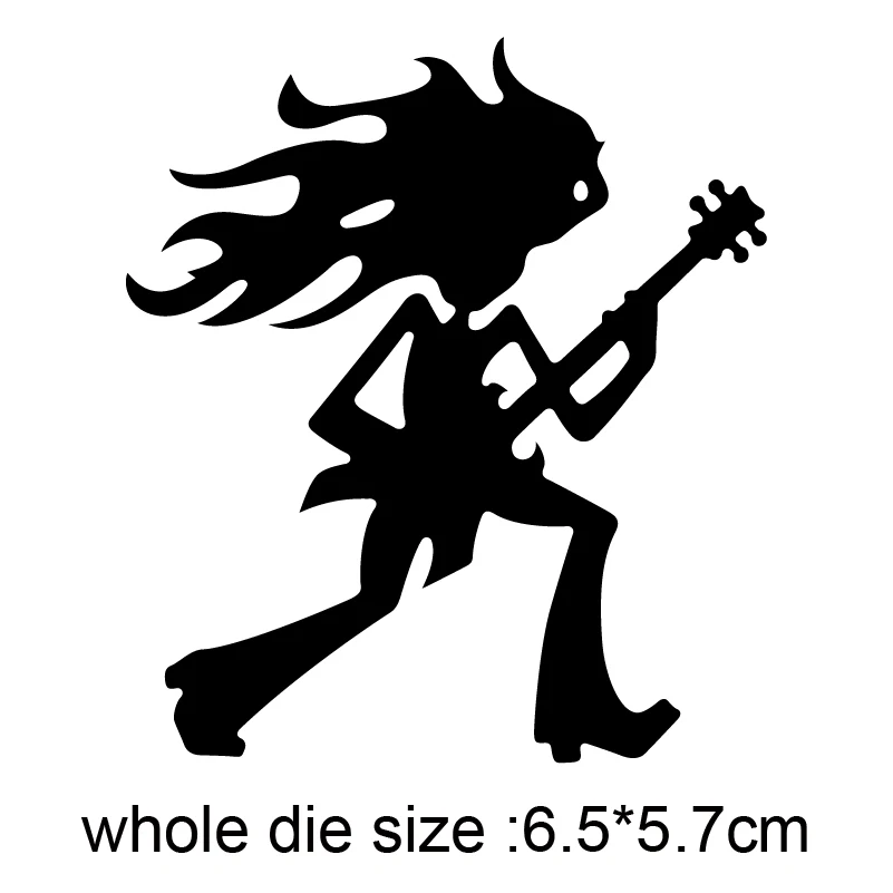 

Металлический трафарет Rock girl для тиснения, фотографий, фотографий, скрапбукинга