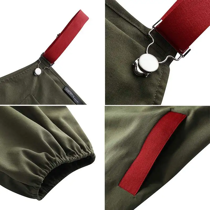 

ZANZEA Women's Jumpsuits Vintage Suspender 2021 Casual Summer Overalls Backless Playsuits Female Pockets Romper Plus Size Turnip