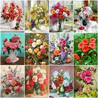 HUACAN краска по номерам цветок в вазе Рисование на холсте Ручная Краска ed краска ing Art подарок DIY картинки по номерам наборы домашний декор