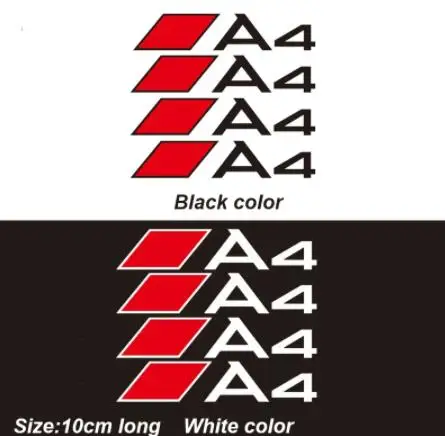 

4pc Car Rim Sticker For Audi Sline Quattro A1 A3 A4 A5 A6 A7 A8 Q3 Q5 Q7 TT SQ3 SQ5 SQ7 S1 S2 S3 S4 S6 S8 TT B8