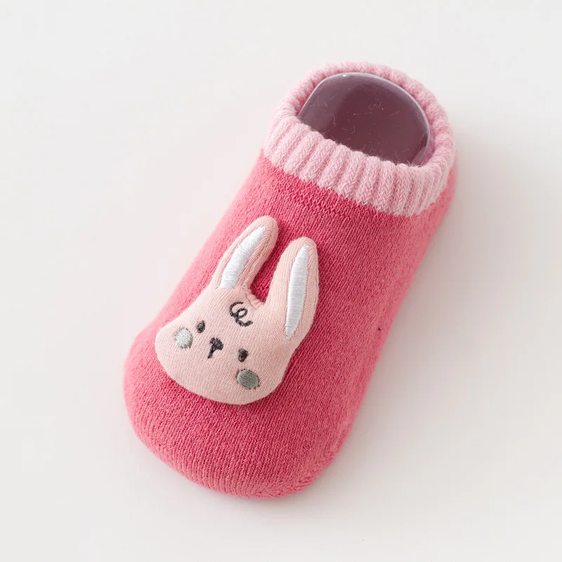 

Autumn Winter Thicken Cotton Baby Boys Girls Low Cut Ankle Socks Rubber Slip-resistant Floor Socks Infant Kids Socks Soft Shoes