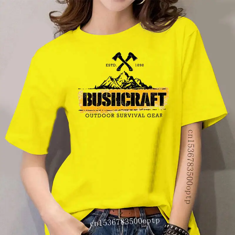 

Design women Tee Bushcraft Outdoor Survival Art women New Shirt Tops Short Sleeve Cotton Fitness T-Shirts Distressed T-Shirt
