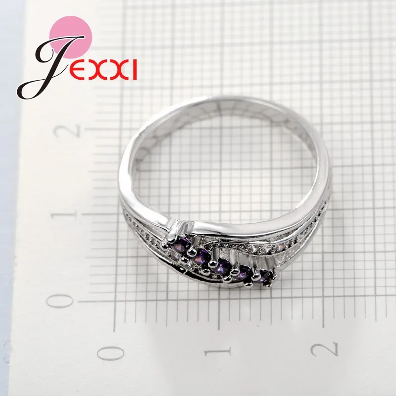 

100% Authentic 925 Sterling Silver Rings Jewelry for Women Wedding Engagement Accessories Shining AAA Zircon Stone Pave Setting