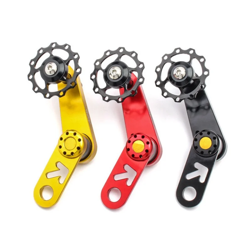 

Folding Alloy Aluminum Bicycle Guide Wheel Cycling Single Speed Rear Derailleur Chain Tensioner With Sprocket MTB Bike