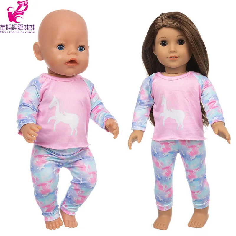 

17 дюймов Детская Одежда для кукол, пижама Nenuco Ropa y su Hermanita, игрушечная кукла, наряд 18 дюймов, Одежда для кукол