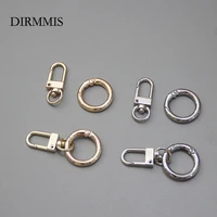 new woman bag accessory metal bag parts luxury handcrafted round ring circle for diy keyring connected hook bag buckle clasp