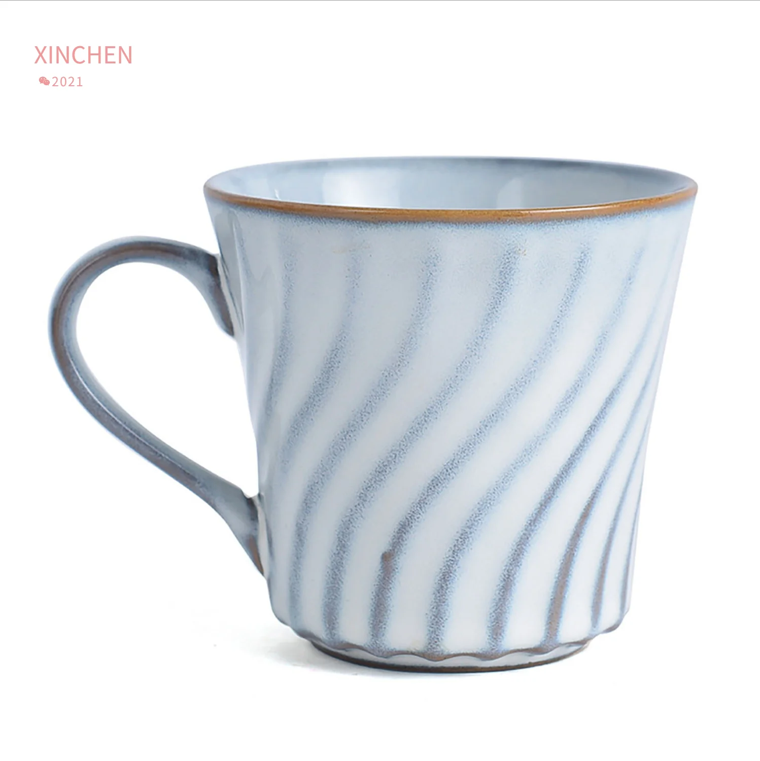 

250ML Coffee Mugs Coffee Cups Ceramic Cup Creative Ceramic Mugs Simple in Kiln Changed Retro Couple Porcelain Handgrip