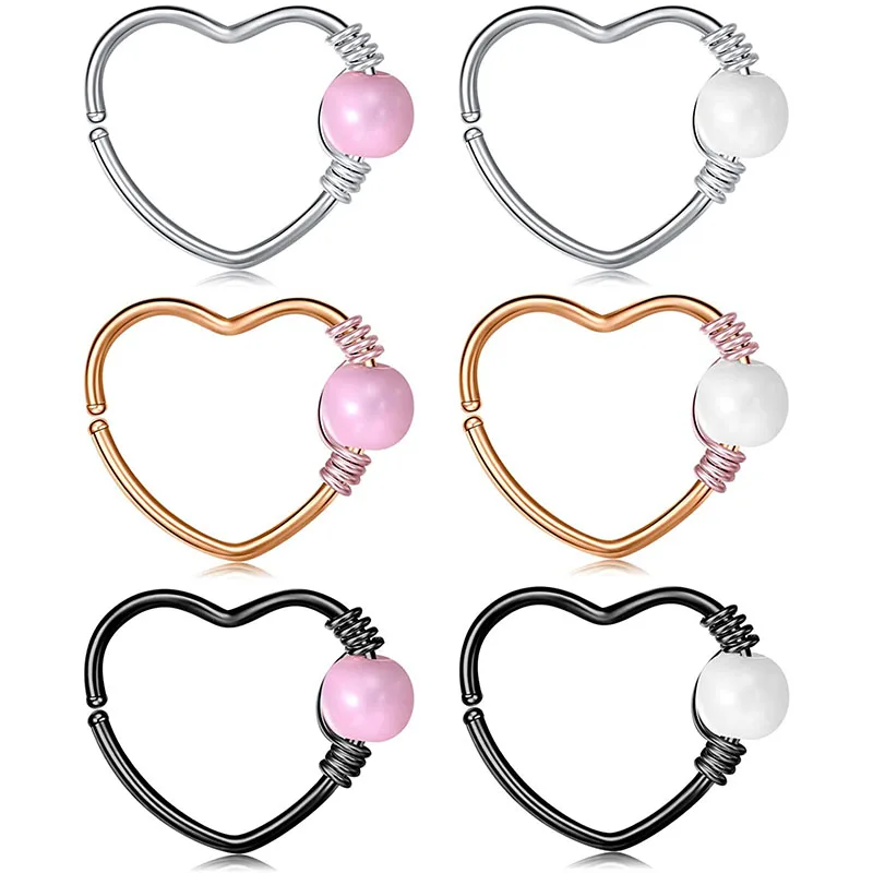 Кольцо обруч для пирсинга из нержавеющей стали 10 мм 3/8 дюйма 20 г|Украшения тела| |