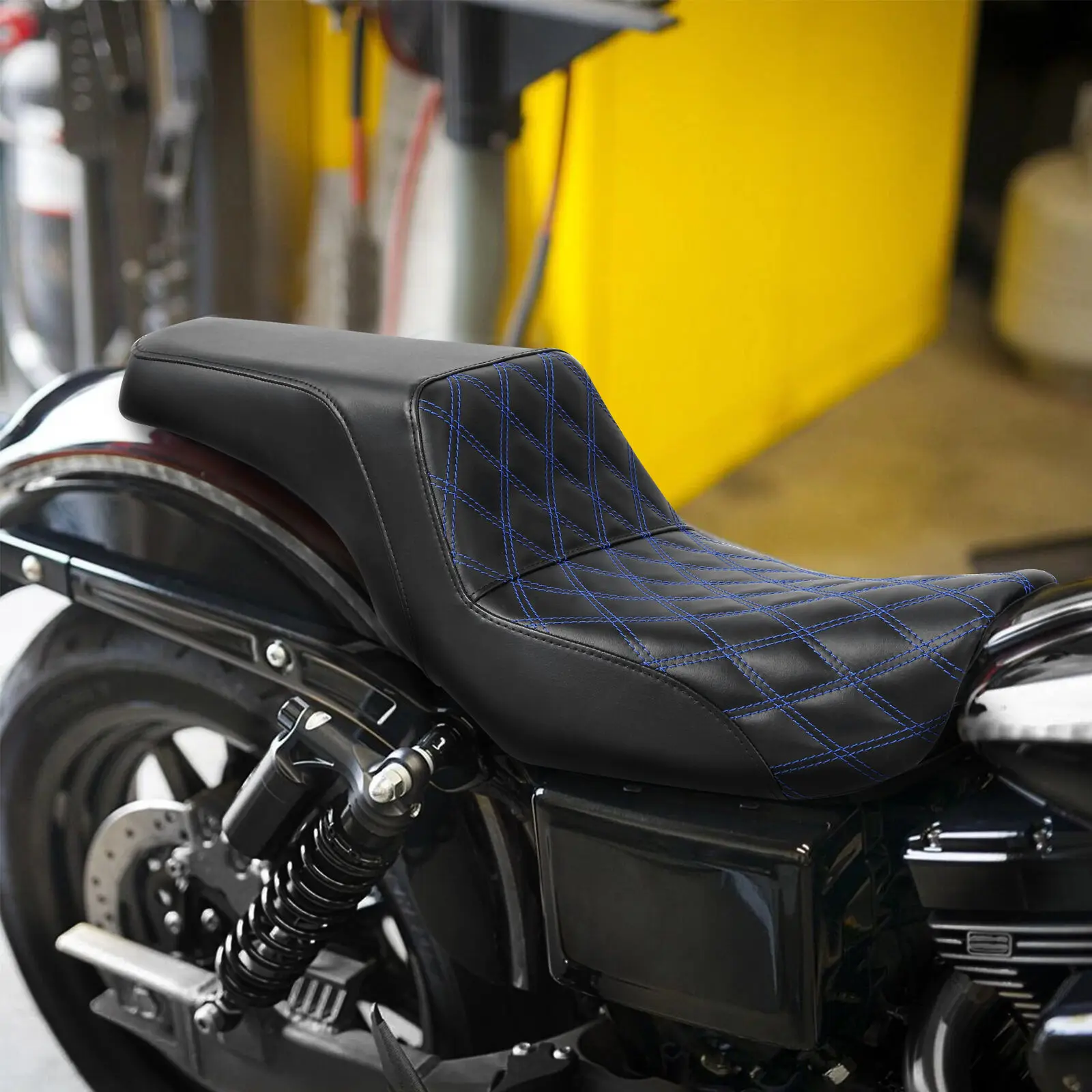 

Синее сиденье для водителя мотоцикла или пассажира Для Harley Dyna Low Rider Fat Bob FXD FXDWG 2006-2017 2016 2011 2012 2013