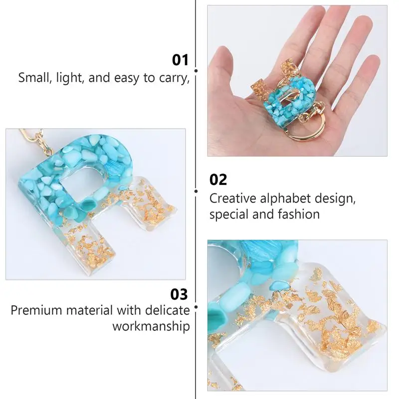 1 шт. творческий брелок-подвеска Английский алфавит дизайн брелок сумка