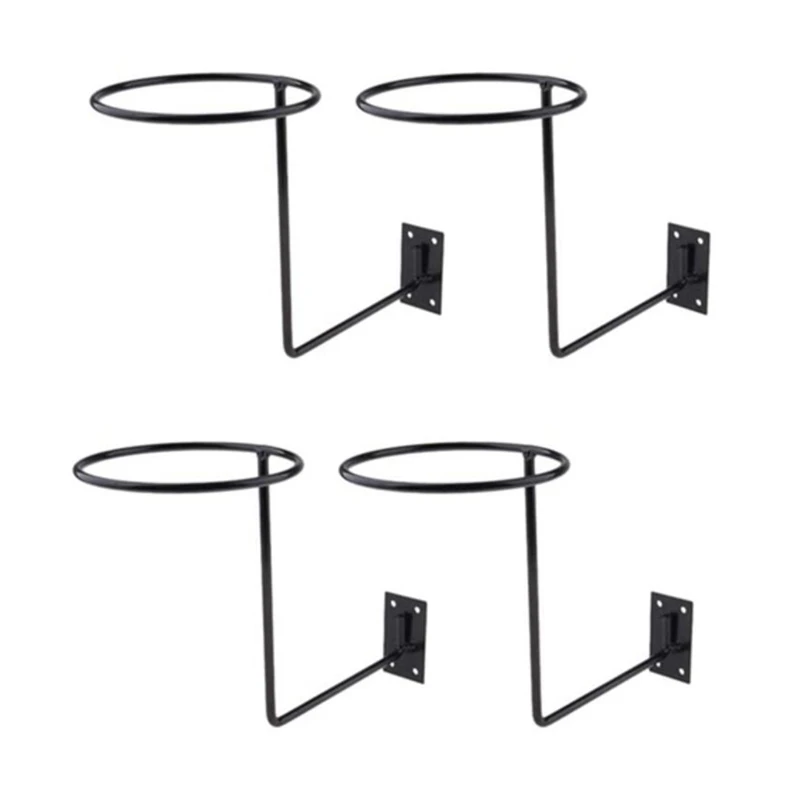 

4Pcs Motorcycle Accessories Helmet Holder Hanger Rack Wall Mounted Hook for Coat Hat Cap Helmet Rack Black Heavy Duty